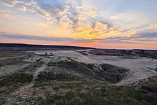 Binnendüne im Sonnenuntergang