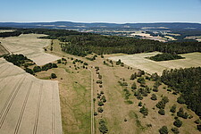 Blick auf NSG Magerrasen bei Emstadt und Itzaue
