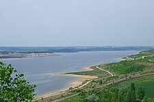 Blick auf die Bergbaufolgelandschaft